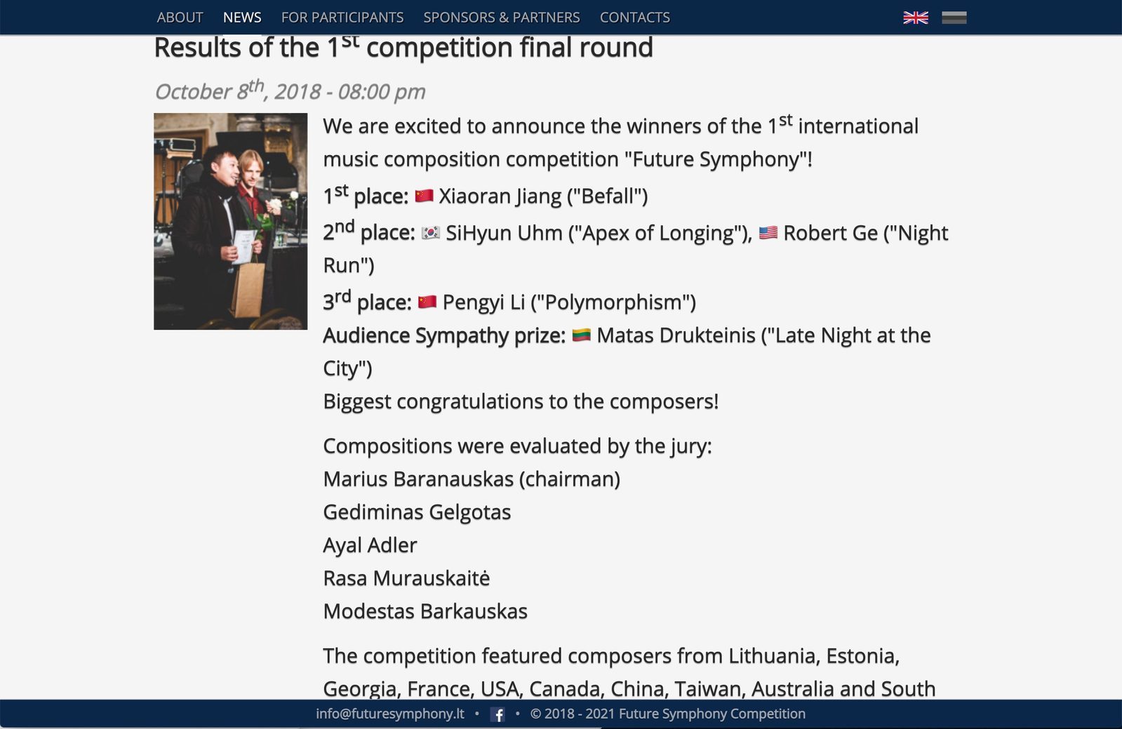 Future Symphony 2018 results
