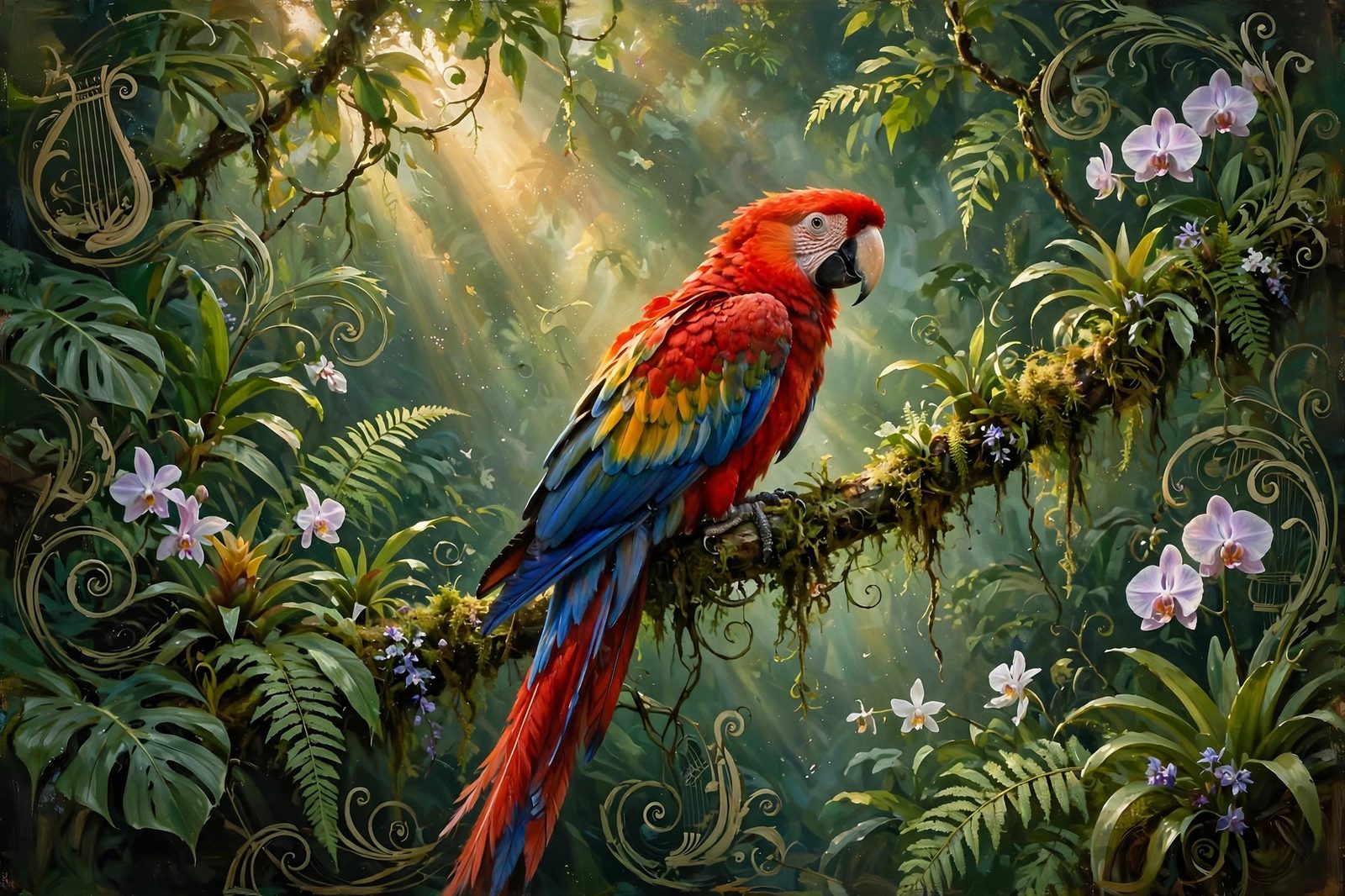 Parrot in the Rainforest